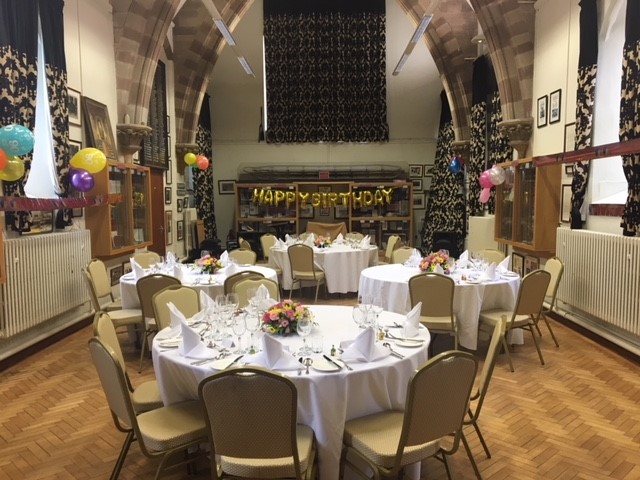 Old Chapel: Set up for a Birthday Lunch